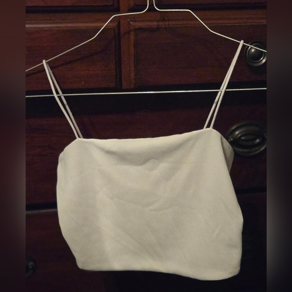 💜SHEIN White Fitted Camisole Top